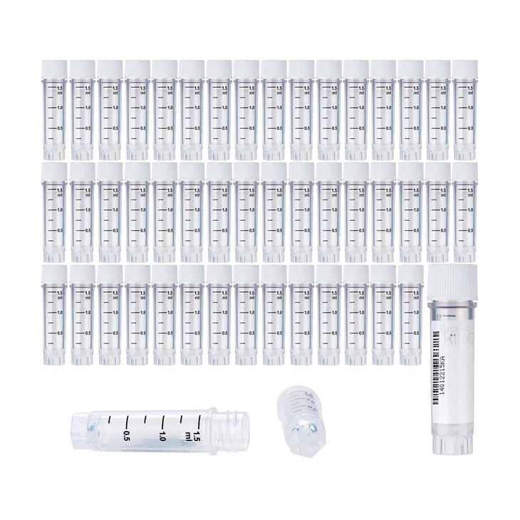 1.5 Ml External Thread Cryogenic Vials With Side Bardcode