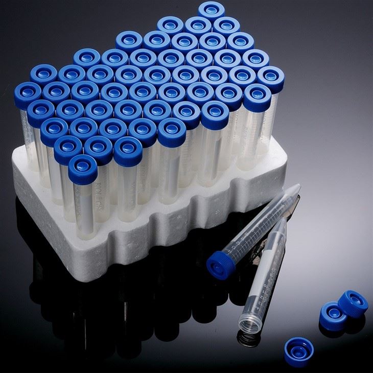 15ml Medical Polypropylene Conical Tubes IATA Safety Standards Centrifuge Tubes