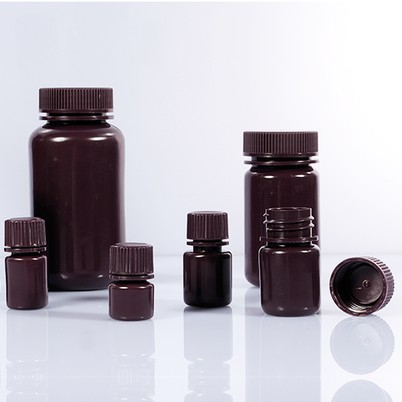 Biologix באיכות גבוהה HDPE בקבוקי ריאגנט בצבע חום